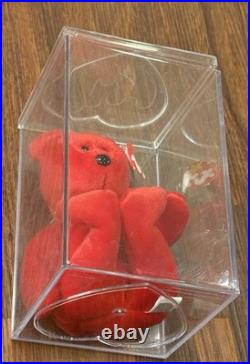 TY Beanie Baby Red Osito Bear Plush 1999 With Errors Mint Condition RARE