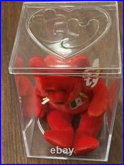 TY Beanie Baby Red Osito Bear Plush 1999 With Errors Mint Condition RARE