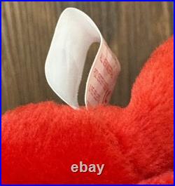 TY Beanie Baby Red Osito Bear Plush 1999 With Errors Mint Condition RARE