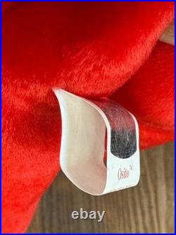 TY Beanie Baby Red Osito Bear Plush 1999 With Errors Mint Condition RARE