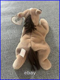 TY Beanie Baby Retired Vintage 1995 Derby The Horse Rare Original Tag Errors