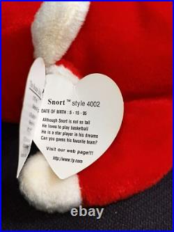 TY Beanie Baby Snort The Bull 1995 Vintage Super Rare (14 ERRORS)