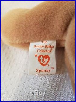TY Beanie Baby Spunky the Cocker Spaniel 1997 Rare and Retired with Errors