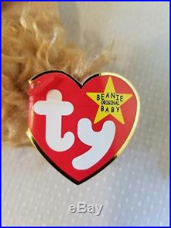TY Beanie Baby Spunky the Cocker Spaniel 1997 Rare and Retired with Errors