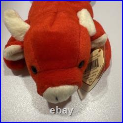 TY Beanie Baby Tabasco Very Rare 1995 Bulls PVC Tag Errors Mint Condition