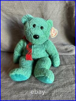 TY Beanie Baby Ultra Rare Rainbow Tag Edition! Errors! 1999 Wallace Bear