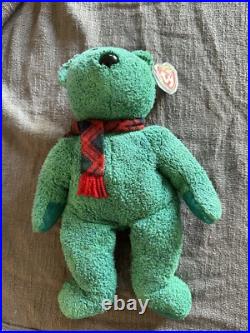 TY Beanie Baby Ultra Rare Rainbow Tag Edition! Errors! 1999 Wallace Bear