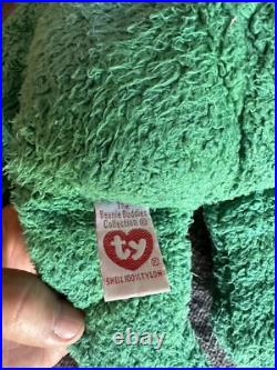 TY Beanie Baby Ultra Rare Rainbow Tag Edition! Errors! 1999 Wallace Bear