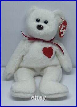 TY Beanie Baby Valentino the Bear 1993/94 Brown Nose withTag Errors ...