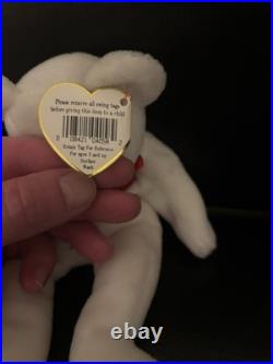 TY Beanie Baby Valentino the Bear 1993/94 Brown Nose withTag Errors (RARE) Mint