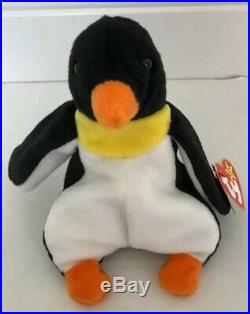 TY Beanie Baby Waddle The Penguin 1995 Rare Retired Vintage & Collectible