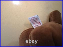 TY Beanie Baby Weenie the Dachshund Dog 1995 PVC TAG ERRORS VERY RARe