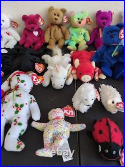 TY Beanie Baby lot 34 With Many Originals, Some Rare with Errors 1993 Need Gone