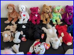 TY Beanie Baby lot 34 With Many Originals, Some Rare with Errors 1993 Need Gone