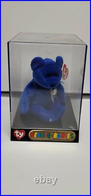 TY Beanie Ultra Rare Retired Clubby 1 Bear 1998 1st edition new in Original Case