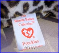TY Beanie babys Freckles Lot Of 2, One Is VERY RARE with errors