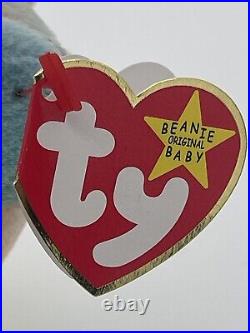 TY Benie Baby Peace The Bear 1996 Rare Benie Baby Mint