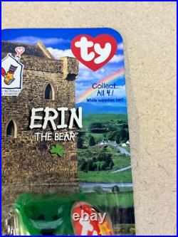 TY ERIN The Bear 1999 McDonalds Beanie Baby withRare Tag Errors (1993/Oakbrook)
