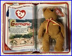 TY GERMANIA The Bear Beanie Baby International Bears II McDonald's Retired RARE