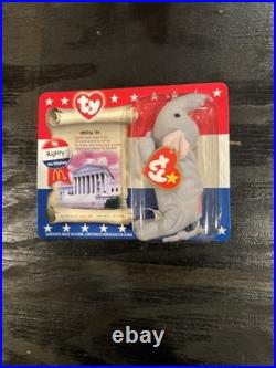 TY McDonald's Beanie Baby Righty The Elephant 1996 Rare Tag Errors, New
