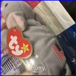TY McDonald's Beanie Baby Righty The Elephant 1996 Rare Tag Errors, New