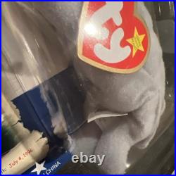 TY McDonald's Beanie Baby Righty The Elephant 1996 Rare Tag Errors, New