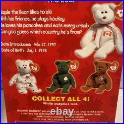 TY McDonalds Maple The Bear Beanie Baby RARE! Intro 1997SEALEDNEW! Retired Tag