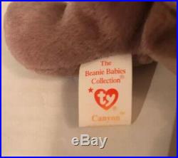 TY Original Beanie Baby Canyon The Cougar 1998 Vintage Collectible Retired Rare
