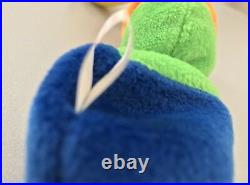 TY Original Beanie Baby Inch Worm Retired Style 4044 Rare Tag Errors PVC pellets