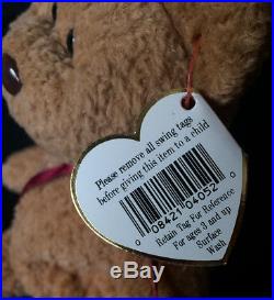 TY Original CURLY Bear Beanie Baby RARE COLLECTIBLE Unique Errors Beenie Babies