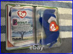 TY PEANUT The Royal Blue Elephant 1995 McDonalds Beanie Baby RARE RETIRED MINT TY PEANUT The Royal Blue Elephant 1995 McDonalds Beanie Baby RARE RETIRED MINT