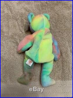 TY Peace Bear Beanie Baby Rare Retired Original 1996 Pristine Mint Condition