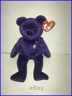 TY Princess Diana Beanie Baby RARE 1997 1st edition made in China P. E. Pellets