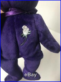 TY Princess Diana Beanie Baby RARE 1997 1st edition made in China P. E. Pellets