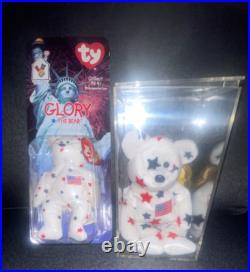 TY RARE beanie babies 1998 Glory plush and 1997 Glory McDonald's PE Pellets TY RARE beanie babies 1998 Glory plush and 1997 Glory McDonald's PE Pellets