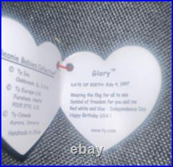 TY RARE beanie babies 1998 Glory plush and 1997 Glory McDonald's PE Pellets TY RARE beanie babies 1998 Glory plush and 1997 Glory McDonald's PE Pellets