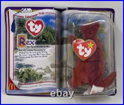 TY REX The Tyrannosaurus 1994 Mc Donalds Beanie Baby RARE RETIRED DINOSAUR TRIO