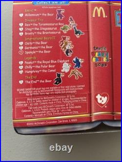 TY Rare Beanie Baby Spangle The Bear 1999 With White Face