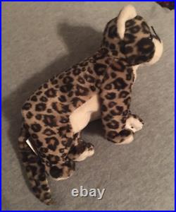 TY SNEAKY the LEOPARD BEANIE BABY MINT with MINT TAGS! RARE
