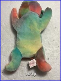 TY Sammy the Ty-Dye Bear Retired RARE With ErrorsJune23,1998