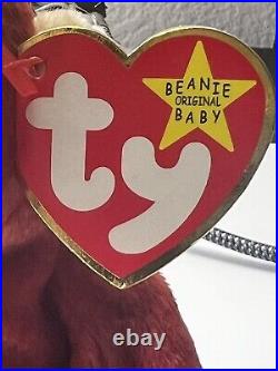 TY Schweetheart Beanie Baby. 1999. Rare Retired. PE Pellets. With CARD