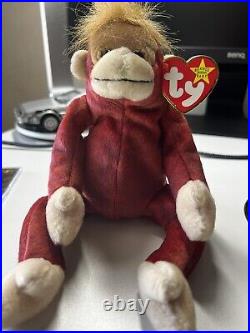 TY Schweetheart Beanie Baby. 1999. Rare Retired. PE Pellets. With CARD