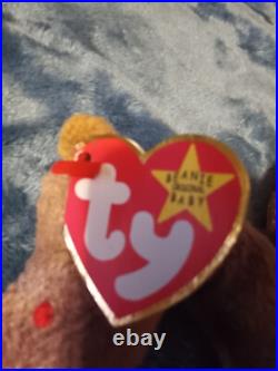 TY Scorch the dragon beanie baby, errors, very rare