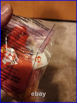 TY Teenie Beanie Babies Baby Strut the Rooster McDonalds #7 with Errors RARE