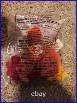 TY Teenie Beanie Babies Baby Strut the Rooster McDonalds #7 with Errors RARE