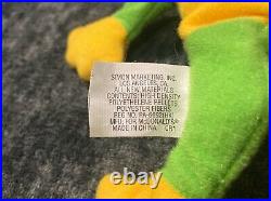 TY Teenie Beanie Babies Smoochy The Frog 1993 McDonald's RARE Retired withErrors