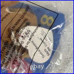 TY Teenie Beanie Baby McDonald's #8 Nut The Squirrel 1993 Rare WithErrors NEW