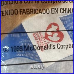 TY Teenie Beanie Baby McDonald's #8 Nut The Squirrel 1993 Rare WithErrors NEW