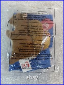 TY Teenie Beanie Baby McDonald's #8 Nut The Squirrel 1993 Rare WithErrors NEW