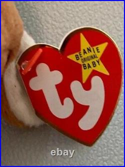TY VERY RARE Pouch Beanie Baby With Pouch Tush Tag With Errors